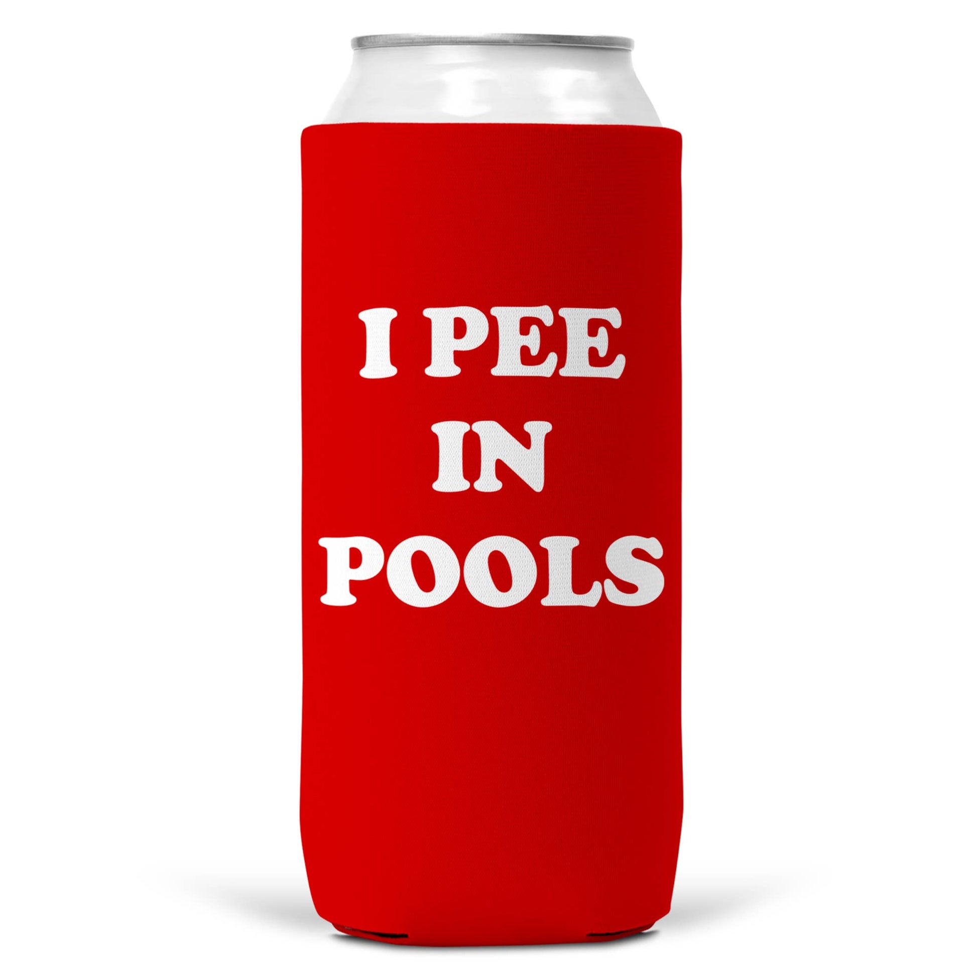 I Pee In Pools SLIM CAN Coozie/ Cooler Can Koozie-5