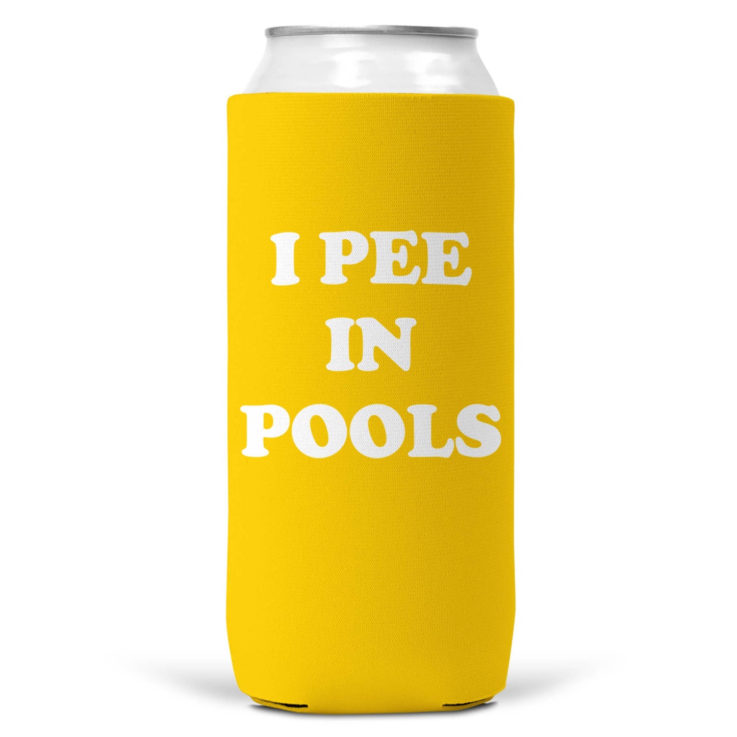 I Pee In Pools SLIM CAN Coozie/ Cooler Can Koozie-8