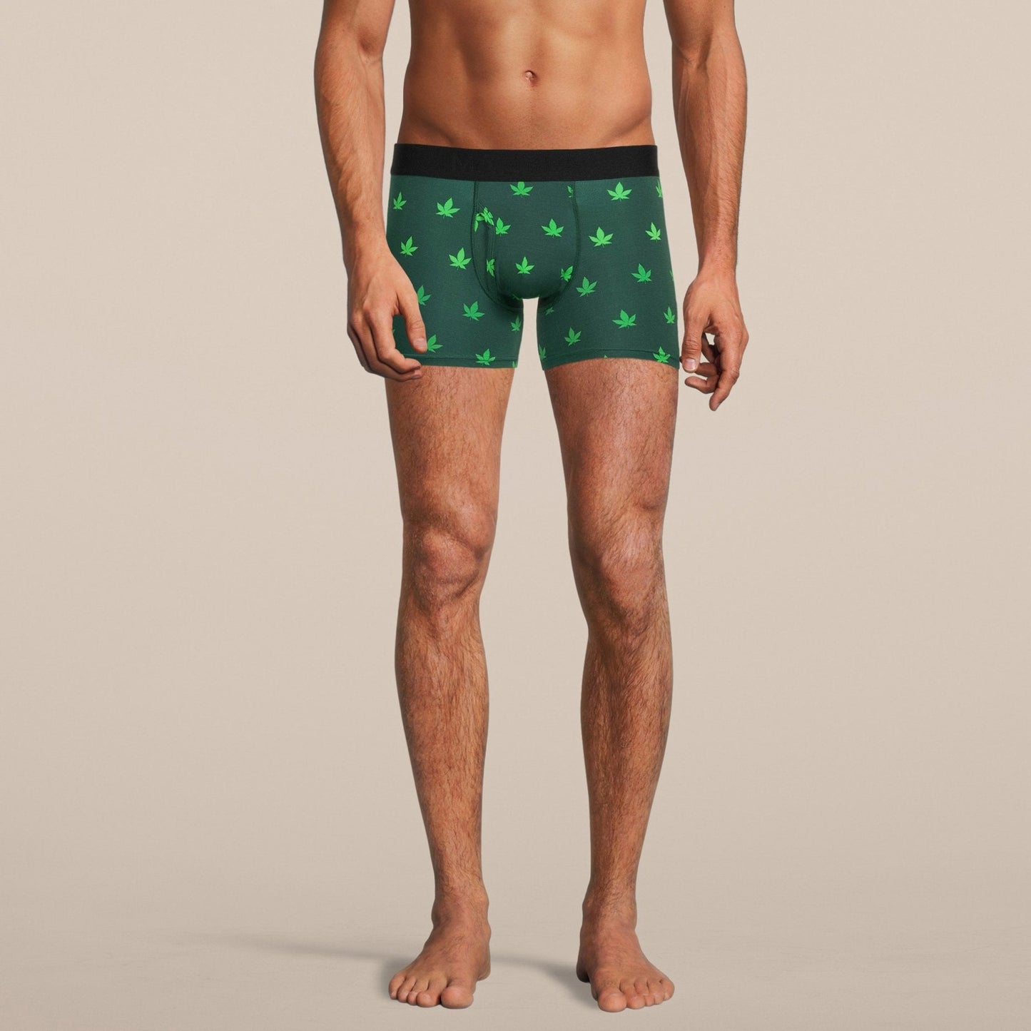 Men's Weed Boxer Brief Underwear with Pouch-4